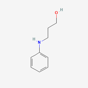 molecular formula C9H13NO B1268279 3-苯胺基-1-丙醇 CAS No. 31121-11-6