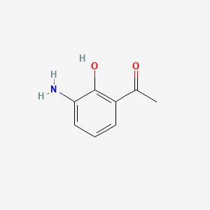 molecular formula C8H9NO2 B1268288 1-(3-氨基-2-羟苯基)乙酮 CAS No. 70977-72-9