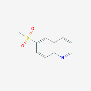 molecular formula C10H9NO2S B1268292 6-(甲磺基)喹啉 CAS No. 89770-29-6