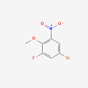 molecular formula C7H5BrFNO3 B1268318 4-溴-2-氟-6-硝基苯甲醚 CAS No. 74266-66-3