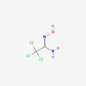 molecular formula C2H3Cl3N2O B1268320 2,2,2-三氯-N'-羟乙酰胺 CAS No. 2533-67-7