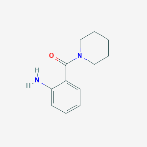 molecular formula C12H16N2O B1268324 (2-氨基苯基)(哌啶-1-基)甲酮 CAS No. 39630-25-6