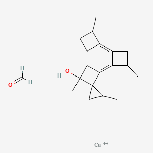 Calcium;formaldehyde;2,3',7',11'-tetramethylspiro[cyclopropane-1,4'-tetracyclo[8.2.0.02,5.06,9]dodeca-1,5,9-triene]-3'-ol