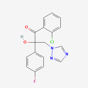 1-Propanone, 1-(2-chlorophenyl)-2-(4-fluorophenyl)-2-hydroxy-3-(1H-1,2,4-triazol-1-yl)-