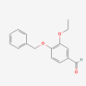 molecular formula C16H16O3 B1268341 4-苄氧基-3-乙氧基苯甲醛 CAS No. 60186-33-6