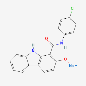 Sodium N-(4-chlorophenyl)-2-hydroxy-9H-carbazole-1-carboxamidate