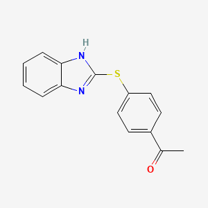 1-(4-(1H-Benzimidazol-2-ylthio)phenyl)ethan-1-one