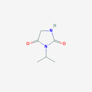molecular formula C6H10N2O2 B1268343 3-异丙基咪唑烷-2,4-二酮 CAS No. 63637-90-1