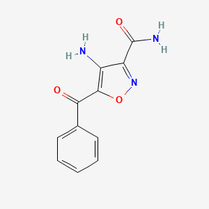 B1268356 4-Amino-5-benzoylisoxazole-3-carboxamide CAS No. 76390-64-2