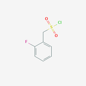 molecular formula C7H6ClFO2S B1268369 （2-氟苯基）甲磺酰氯 CAS No. 24974-71-8