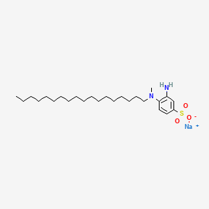 Sodium 3-amino-4-(methyloctadecylamino)benzenesulphonate