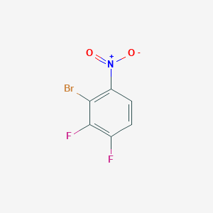 molecular formula C6H2BrF2NO2 B1268381 2-溴-3,4-二氟-1-硝基苯 CAS No. 350699-92-2