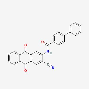 N-(3-Cyano-9,10-dihydro-9,10-dioxo-2-anthryl)[1,1'-biphenyl]-4-carboxamide