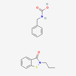 benzylcarbamic acid;2-propyl-1,2-benzothiazol-3-one