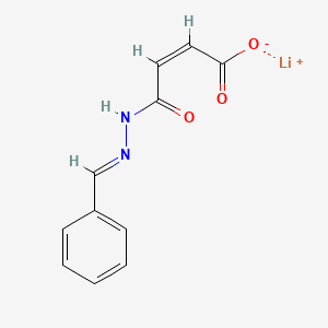 2-Butenedioic acid (Z)-, mono((phenylmethylene)hydrazide), monolithium salt