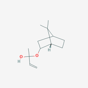 molecular formula C13H22O2 B12683865 (1S-endo)-1,7,7-Trimethylbicyclo(2.2.1)hept-2-yl acrylate CAS No. 67253-41-2