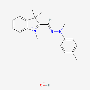 1,3,3-Trimethyl-2-((methyl(p-tolyl)hydrazono)methyl)-3H-indolium hydroxide