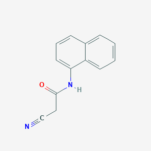 molecular formula C13H10N2O B1268389 2-氰基-N-1-萘乙酰胺 CAS No. 22302-63-2