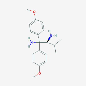 molecular formula C19H26N2O2 B126839 (2S)-(-)-1,1-双(4-甲氧苯基)-3-甲基-1,2-丁二胺 CAS No. 148369-91-9