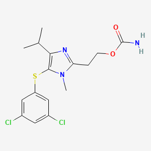 2-(2-Carbamoyloxy)ethyl-5-(3,5-dichlorophenylthio)-4-isopropyl-1-methyl-1H-imidazole