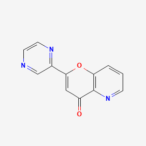 4H-Pyrano(3,2-b)pyridin-4-one, 2-(2-pyrazinyl)-