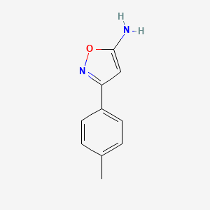 B1268397 3-(4-Methylphenyl)isoxazol-5-amine CAS No. 28883-91-2