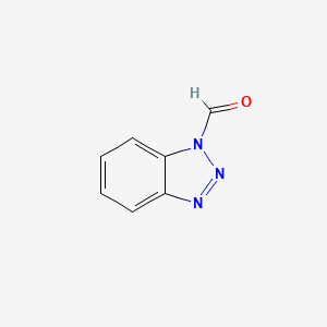 molecular formula C7H5N3O B1268399 1H-苯并三唑-1-甲醛 CAS No. 72773-04-7