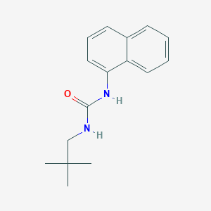 molecular formula C16H20N2O B012684 Urea, 1-(1-naphthyl)-3-neopentyl- CAS No. 102613-47-8
