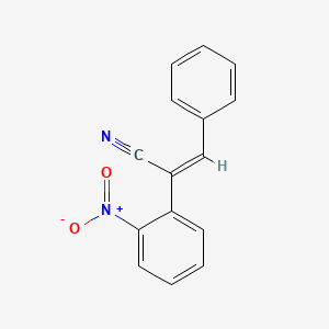 2-(2-(Hydroxy(oxido)amino)phenyl)-3-phenylacrylonitrile