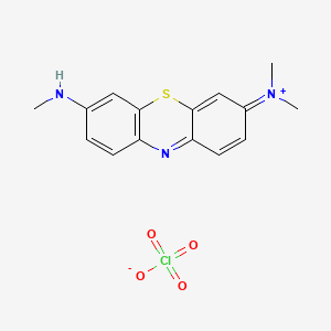 3-(Dimethylamino)-7-(methylamino)phenothiazin-5-ium perchlorate