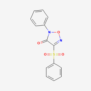 4-Phenyl-3-phenylsulfonylfuroxan