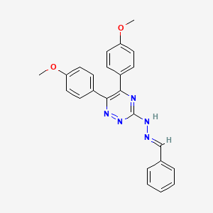 Benzaldehyde, (5,6-bis(4-methoxyphenyl)-1,2,4-triazin-3-yl)hydrazone