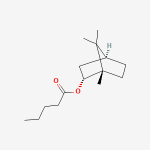 molecular formula C15H26O2 B12684083 Bornyl pentanoate CAS No. 85717-26-6