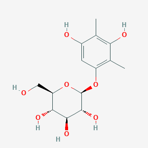 molecular formula C14H20O8 B12684089 Eucalmainoside B CAS No. 1207732-15-7