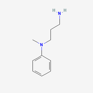 molecular formula C10H16N2 B1268412 N-(3-Aminopropyl)-N-methylaniline CAS No. 53485-07-7