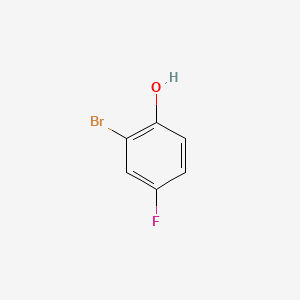 molecular formula C6H4BrFO B1268413 2-Bromo-4-fluorophenol CAS No. 496-69-5