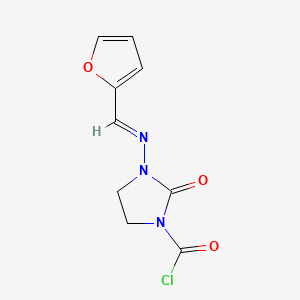 3-((2-Furylmethylene)amino)-2-oxoimidazolidine-1-carbonyl chloride