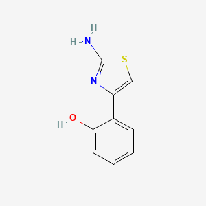 molecular formula C9H8N2OS B1268420 2-(2-氨基-噻唑-4-基)-苯酚 CAS No. 60135-72-0