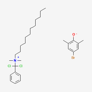 4-bromo-2,6-dimethylphenolate;[dichloro(phenyl)methyl]-dodecyl-dimethylazanium