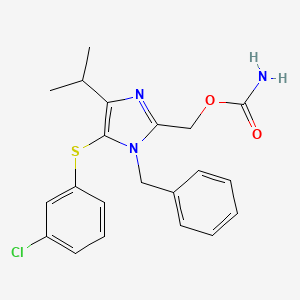 1-Benzyl-2-carbamoyloxymethyl-5-(3-chlorophenylthio)-4-isopropyl-1H-imidazole