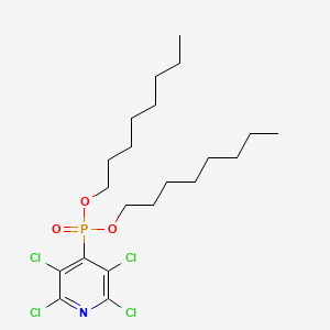 Phosphonic acid, (2,3,5,6-tetrachloro-4-pyridinyl)-, dioctyl ester