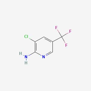molecular formula C6H4ClF3N2 B1268430 2-Amino-3-chloro-5-(trifluoromethyl)pyridine CAS No. 79456-26-1
