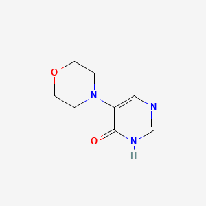 4(1H)-Pyrimidinone, 5-(4-morpholinyl)-