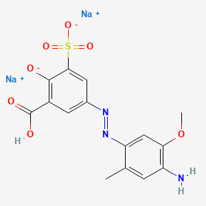 5-((4-Amino-5-methoxy-o-tolyl)azo)-3-sulphosalicylic acid, sodium salt