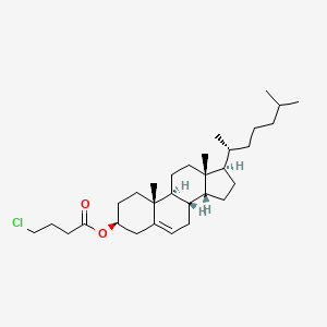 molecular formula C31H51ClO2 B12684341 Cholest-5-en-3-ol (3beta)-, 3-(4-chlorobutanoate) CAS No. 73112-99-9