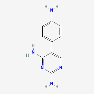 B1268438 5-(4-Aminophenyl)-2,4-pyrimidinediamine CAS No. 71552-29-9