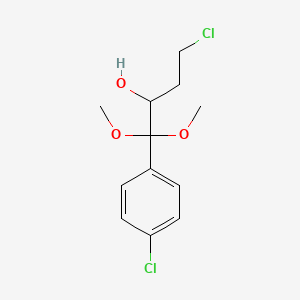 4-Chloro-alpha-(2-chloroethyl)-beta,beta-dimethoxyphenethyl alcohol