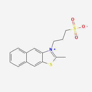 Naphtho(2,3-d)thiazolium, 2-methyl-3-(3-sulfopropyl)-, inner salt