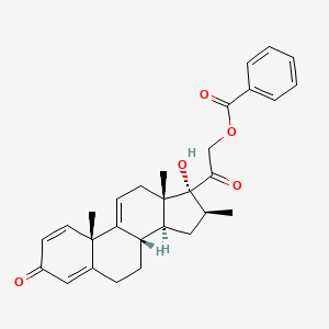 17,21-Dihydroxy-16beta-methylpregna-1,4,9(11)-triene-3,20-dione 21-benzoate