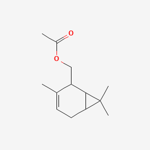 (3,7,7-Trimethylbicyclo[4.1.0]hept-3-EN-2-YL)methyl acetate